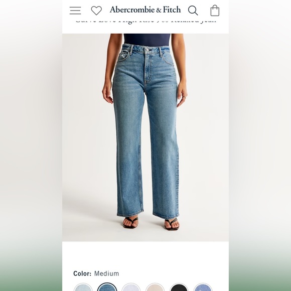 Abercrombie & Fitch Denim - NWOT Abercrombie & Fitch Curve Love Relaxed The 90’s Relaxed Jean